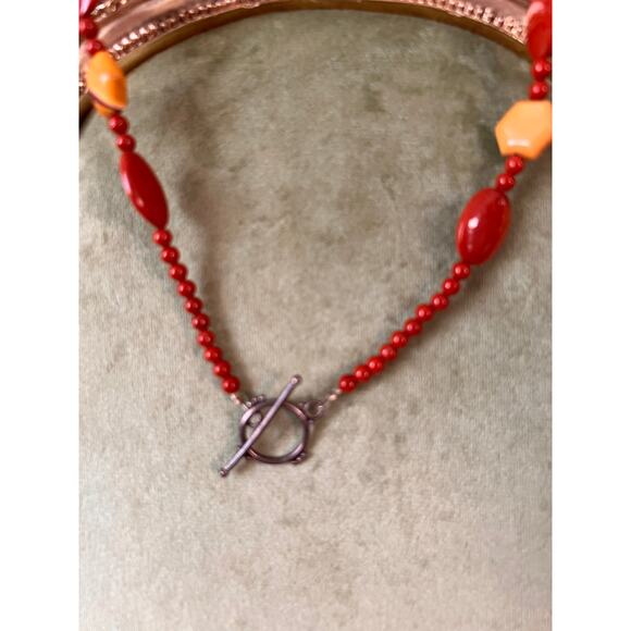 Jasper, Mookaite and Lepidolite 24 inch stone necklace Beads - Picture 9 of 10